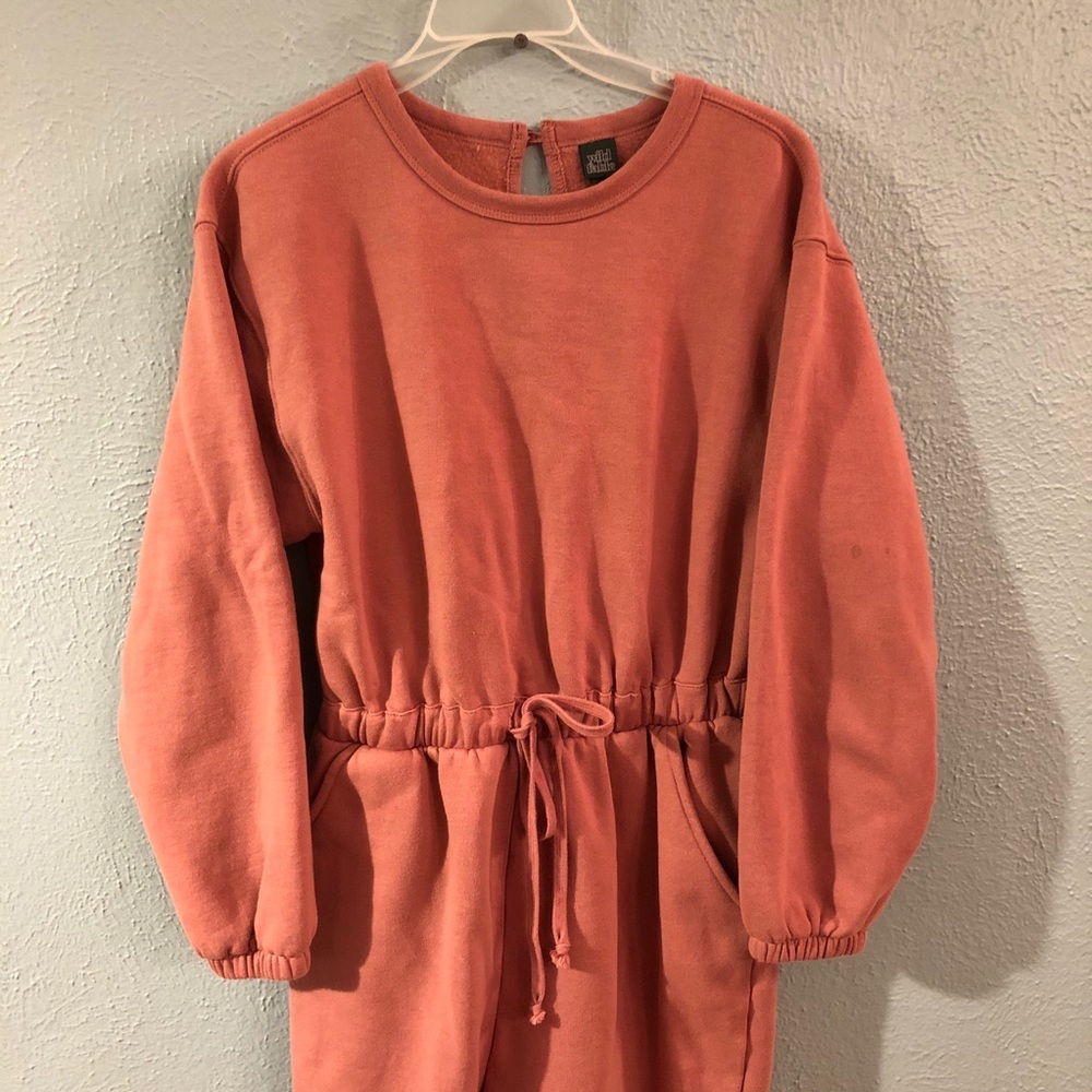 Wild Fable fleece dusty rose jumpsuit